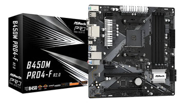 Motherboard Asrock B450m Pro4-f Socket Am4 M.2 Ddr4 Mother Color Negro