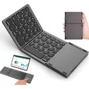 Mini teclado Bluetooth plegable ultrafino con panel táctil Genérica B033 Gris oscuro