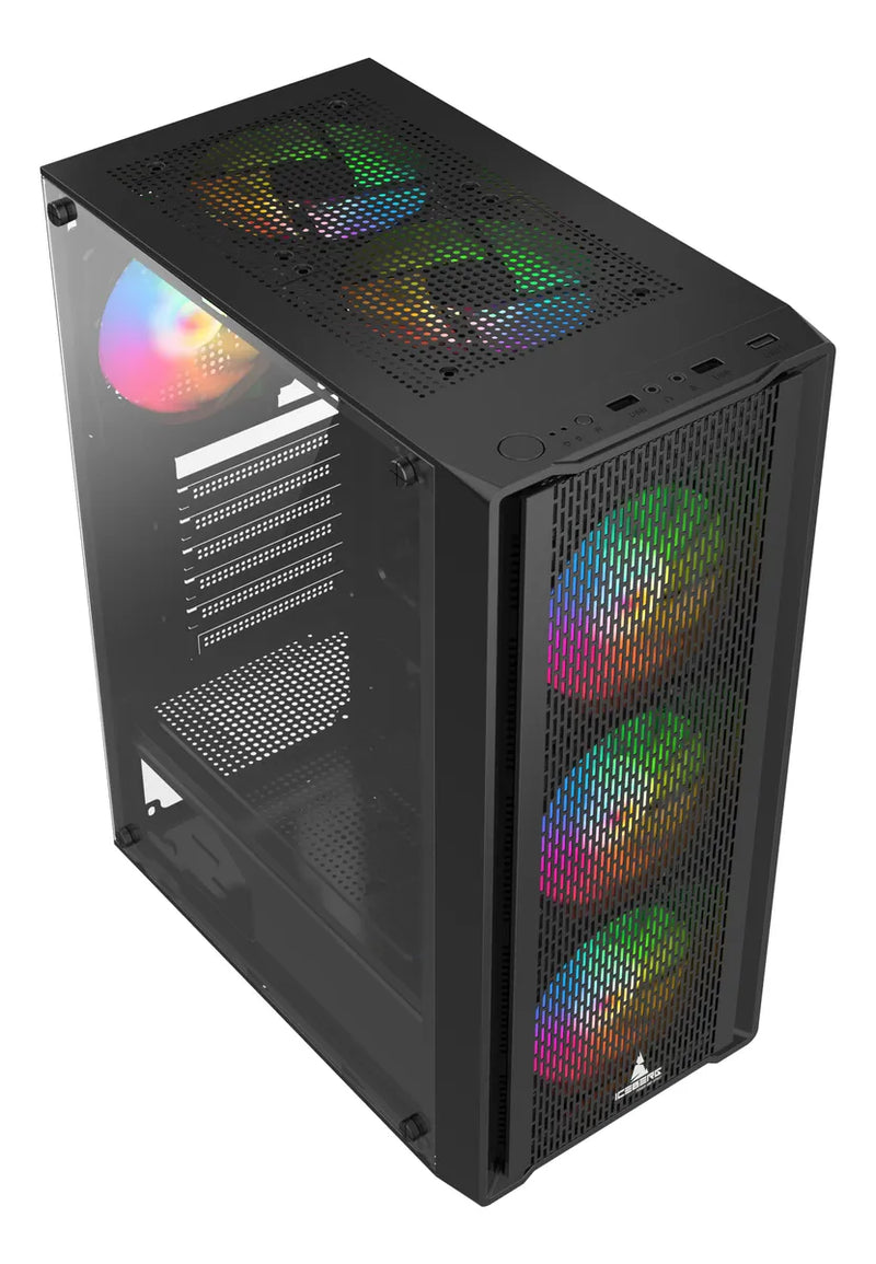 Gabinete Gamer Iceberg Flow C Negro 6 Fans Argb