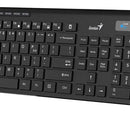 Combo Genius Teclado + Mouse Slimstar 8230 Wireless/bt Mouse Negro Teclado Negro