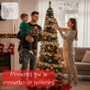 Arbol De Navidad Vermont 2.00m 425 Puntas Gio Home Pino Navideño Look Natural Base Metalica Artificial Para Decoracion Con Bolas Adornos Extensiones Cintas Bombillos Botas Campanas Luces Estrella Noel