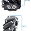 Chasis Robot Car 4wd Omni-direccional Rueda Mecanum 9.6cm Mo Color
