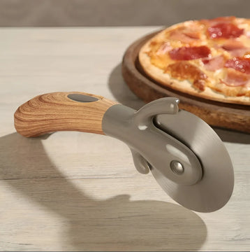 Cortador Pizza Acero Mango Wood !!!!!!!!!!! Gris