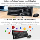 Kit Teclado Y Mouse Genius Usb Km-100se Español Mouse Negro Teclado Negro