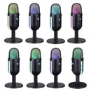 Micrófono Pc Luces Rgb Transmisión Videojuegos Usb Aux 3.5mm Diseño 1