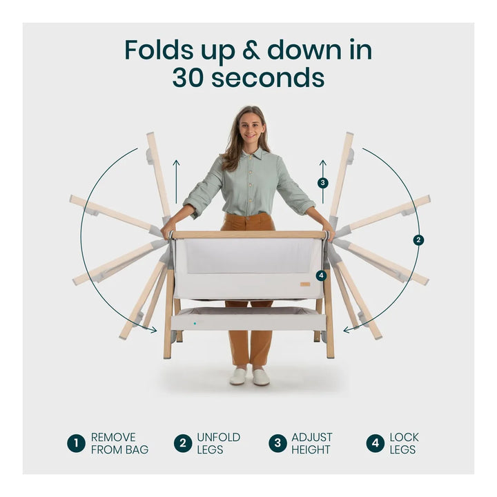 Moisés 2 En 1 Para Bebé Y Mesita De Noche Con Colchón