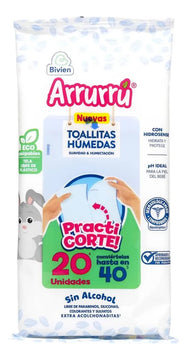 Toallitas Húmedas Arrurru 20 U