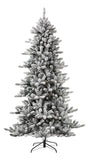 Glitzhome Arbol De Navidad Artificial De Abeto Flocado De Ni