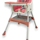 Silla De Comer 3 En 1 Kidshop Cy006 Plegable Rosado
