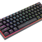 Teclado Mecánico Redragon Fizz Pro K616 Rgb Wireless Dual Color Del Teclado Negro Idioma Español Latinoamérica