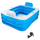 Banera Inflable Doble Para 2 Personas, Aire Electrica Y Repo