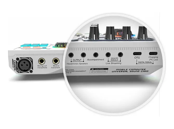 Mixer / Mezclador / Tarjeta De Sonido Bluetooth Inalámbrico