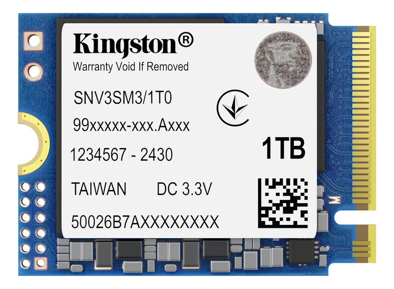Ssd Kingston Nv3 1tb Nvme Pcie 4.0 2230 Lectura/escritura 6000/4000mb/s