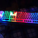 Mouse Y Teclado Gamer Rgb Aoas M-400 Blanco