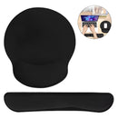 Combo Pad Mouse Y Reposa Muñecas De Teclado Ergonómico Negro Fnatic