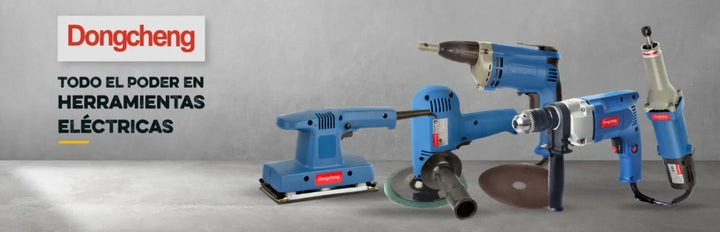 Taladro Eléctrico De Rotación De 1/4 - 6mm Dongcheng Azul Acero 60hz