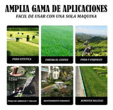 Guadaña Inalambrica Cortacesped Pasto Dos Baterias + Regalo - Rojo Verde O Naranja