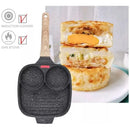 Sarten 4 Huevos Inducción Antiadherente Hotcakes Estrellado Color 2 Huevo Rejilla