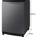 Lavadora Samsung Carga Superior 17 Kilos Wa17cg6441bdco Gris Gris Oscuro