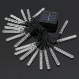 Extensión 20 Tubos Con Luces Navideñas Led Solar Codream