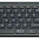 Teclado Logitech Master Series QWERTY Membrana inglés US color grafito con luz blanca
