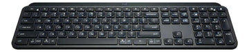 Teclado Logitech Master Series QWERTY Membrana inglés US color grafito con luz blanca
