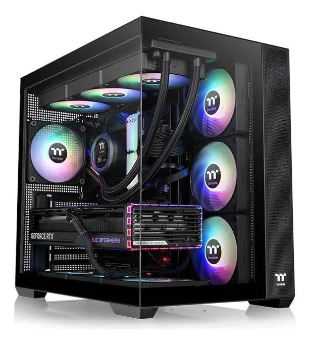 Thermaltake View 380 Tg Argb Black Atx Case; Ventiladores