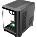 Gabinete Gamer Iceberg Crystal Wave M Negra Argb 3 Fans Negro