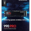 Disco Solido Ssd Samsung 990 Pro 4tb Pcie 4.0 7450 Mbs Nvme Color Negro