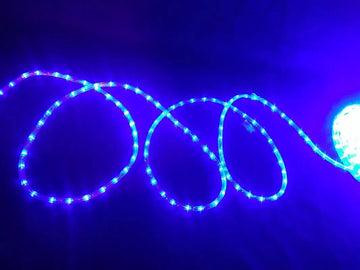 Manguera Led 3 Vias Luces Navideñas 30mt Azul
