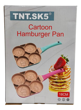 Sarten 4 Puestos Figuras Animales Cocina Panques Hamburguesa Diseño 1