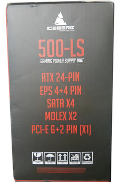 Fuente Poder Real Iceberg 500 Ls Cable Pcie Retail Atx Negro