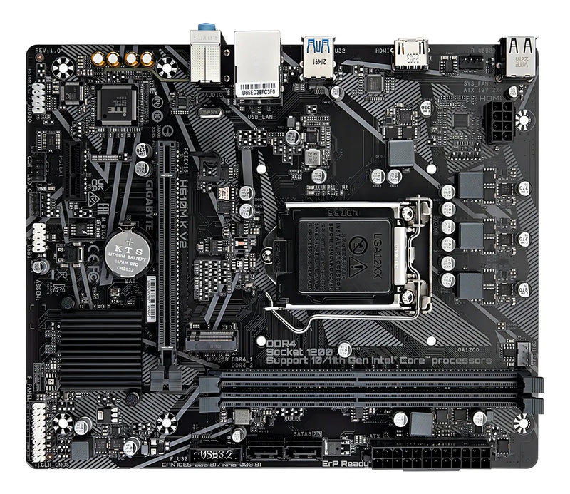 Motherboard Gigabyte H510m K V2 Ddr4 Socket 1200 Intel Nnet