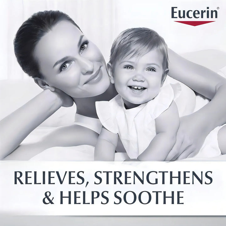 Eucerin Baby Eczema Relief Crema 226 g | Hidratante Suave Hipoalergénica Sin Fragancia Para Bebé con Piel Seca, Sensible o con Eczema | Loción Dermatológica con Avena Coloidal Que Calma, Protege y Ali
