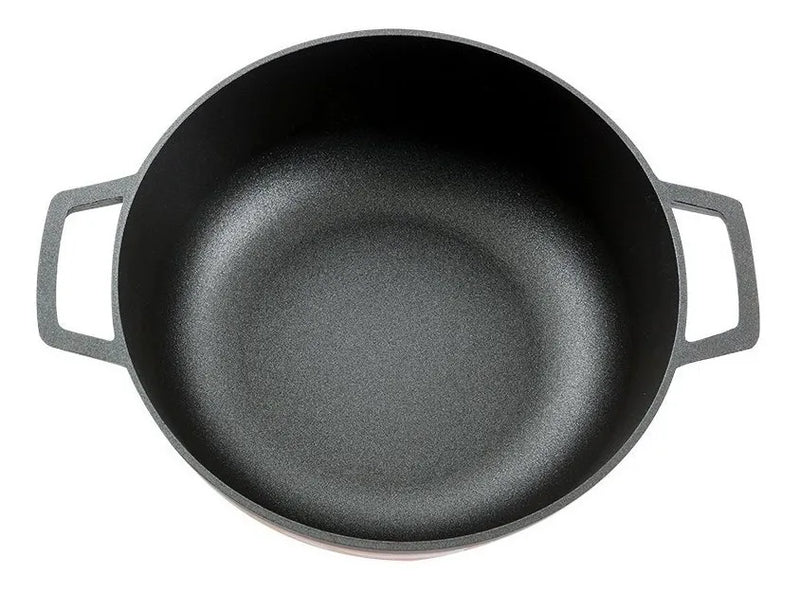 Sarten Caldero Imusa 26 Cms Antiadherente Aluminio Fundido Color Negro