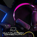 Audífonos Gamer Skullcandy Slyr Usb-c A Usb-a Y 3.5mm Negro
