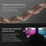 Auriculares in-ear inalámbricos KZ Auriculares con cable ZSN Pro with mic violeta