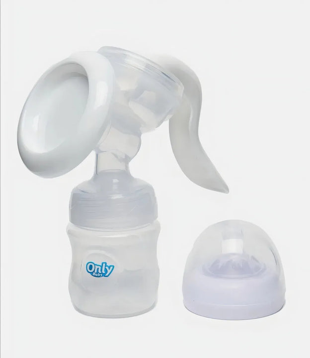 Extractor De Leche Manual + Pezoneras Par Con Cajita