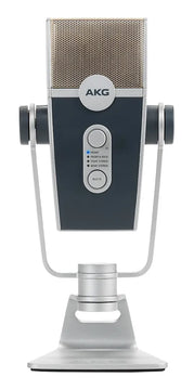Micrófono AKG Lyra Condensador Estéreo color azul/plataS