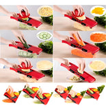 Rebanadora de mandolina 6 en 1 y cortadora de verduras