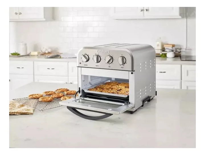 Horno Freidora De Aire Cuisinart 4 En 1 Compacto Airfryer Plateado