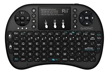 Mini Teclado Inalámbrico Airmouse Android Smart Tv Iluminado Mouse Color Teclado Black
