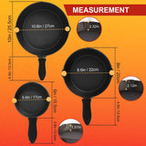 Juego De Sartenes De Hierro Fundido Presazonado De 3 Piezas