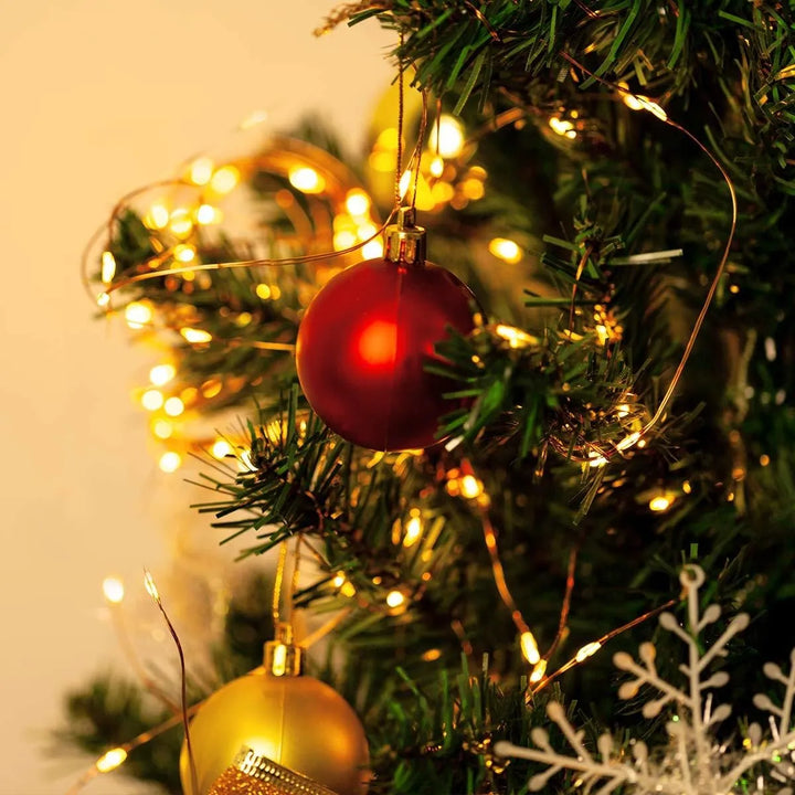 Set 2 Extensiones 100 Luces Navideñas Led Qishi 33 Pies