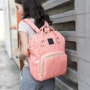 Mochila Bolso Maternal Bebé Cuna Gran Capacidad Impermeable Color Salmón