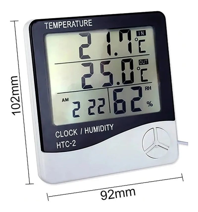 Reloj Termohigrometro Digital Termómetro Temperatura Humedad