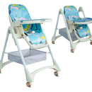 Silla Comedor Bebé colchada Ajustable En Altura 6 Posiciones Portatil ABebesit Aquarella