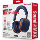 Diadema Maxell Hp-btmx2 Bluetooth Inalámbricos Color Azul