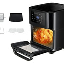 Horno Y Freidora De Aire Swisshome 12 Litros Air Fryer Negro