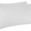 X2 Fundas Para Almohadas De Microfibra 70x50 Color Blanco Liso